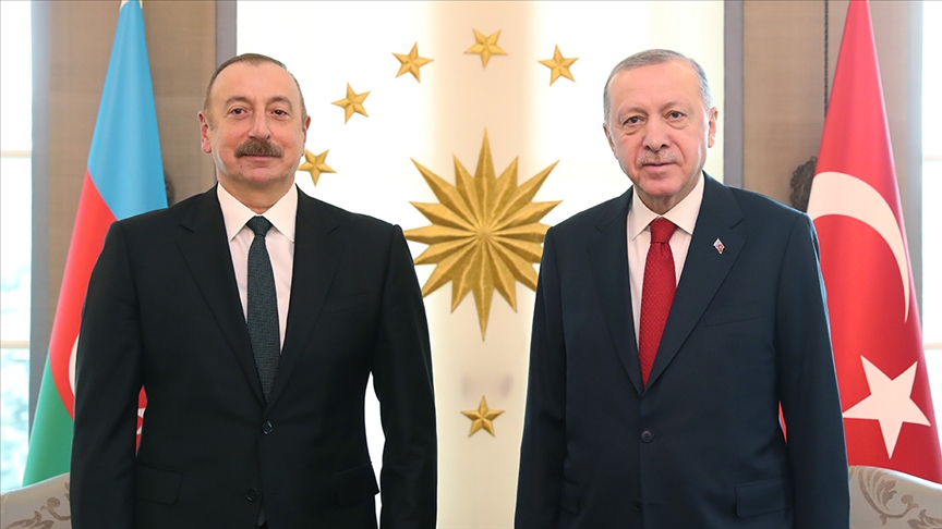 Cumhurbaşkanı Erdoğan'dan, Azerbaycanlı mevkidaşı Aliyev'e tebrik telefonu