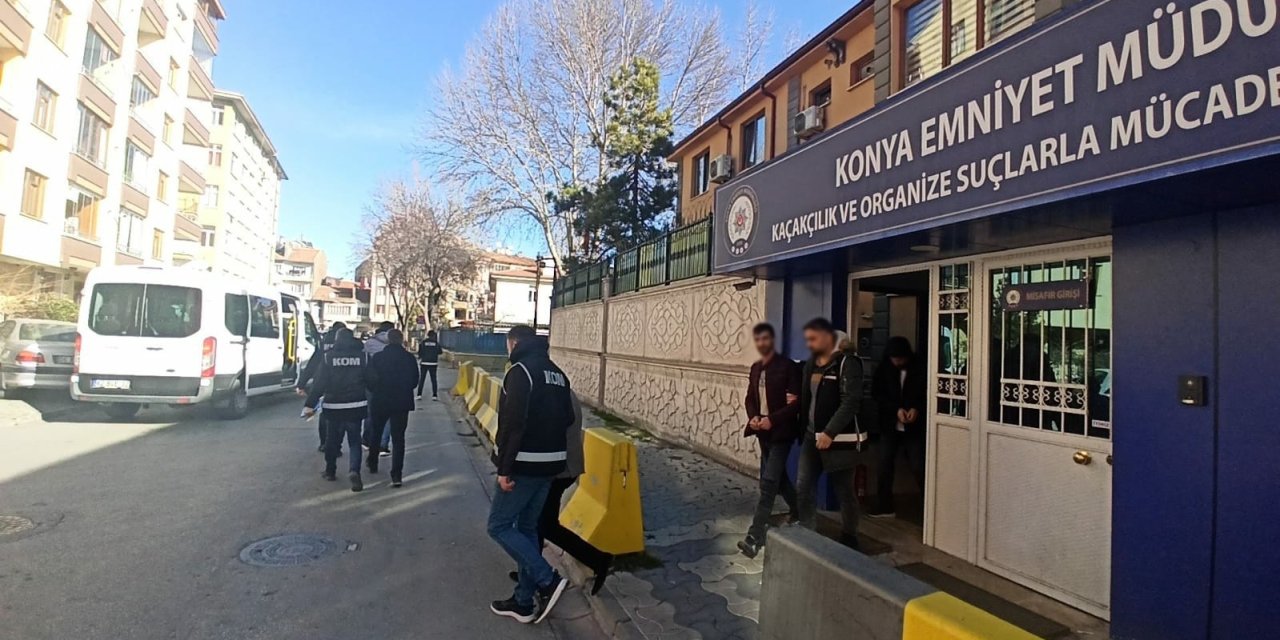 Konya'da 77 şahıs operasyonla yakalandı