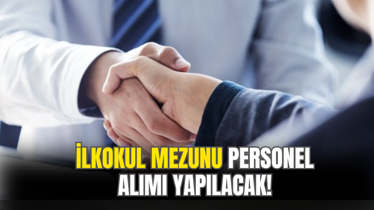 İlkokul Mezunu Personel Aranıyor! Belediye Duyurdu